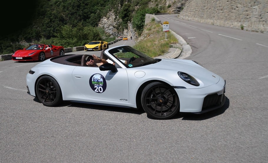 Pure Adrenalin supercar convoy on the road to Monaco