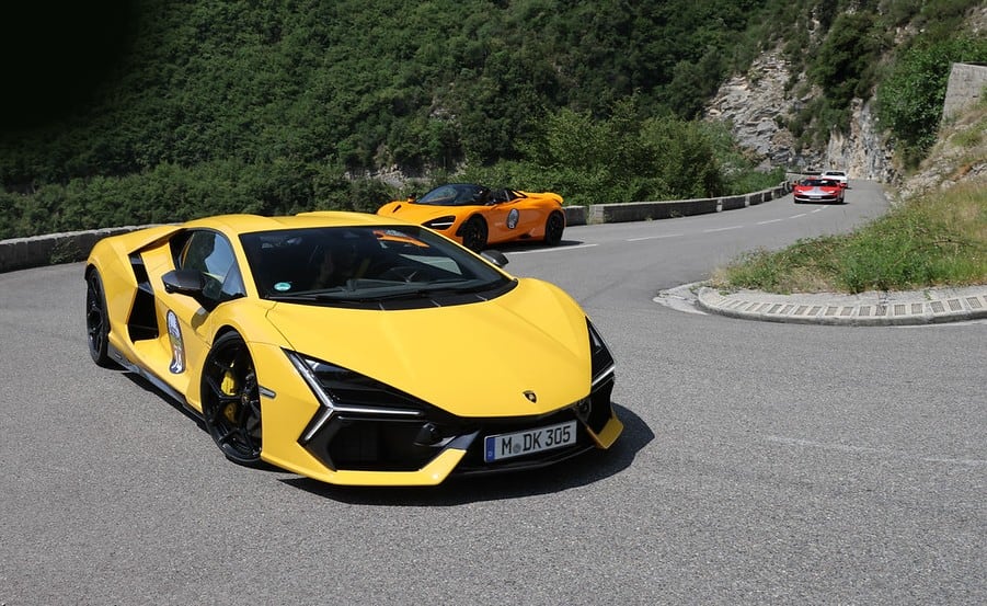 Pure Adrenalin supercar convoy on the road to Monaco