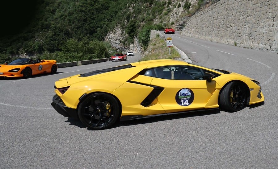 Pure Adrenalin supercar convoy on the road to Monaco