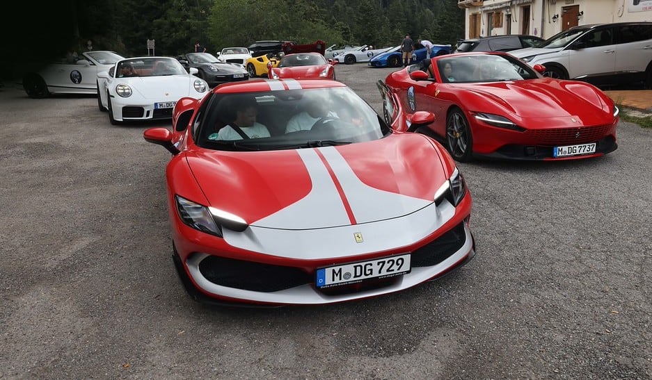 Pure Adrenalin supercar convoy on the road to Monaco