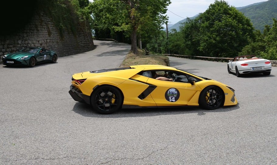 Pure Adrenalin supercar convoy on the road to Monaco